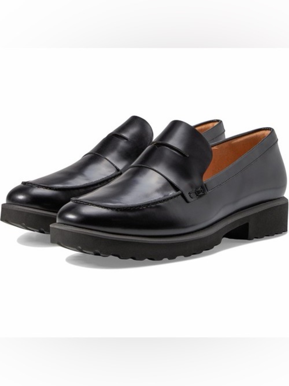 Women’s Cole Haan Geneva Classic Black Leather Penny Loafer